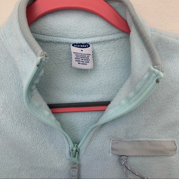 Retro Old Navy fleece quarter zip mint green - Picture 3 of 6